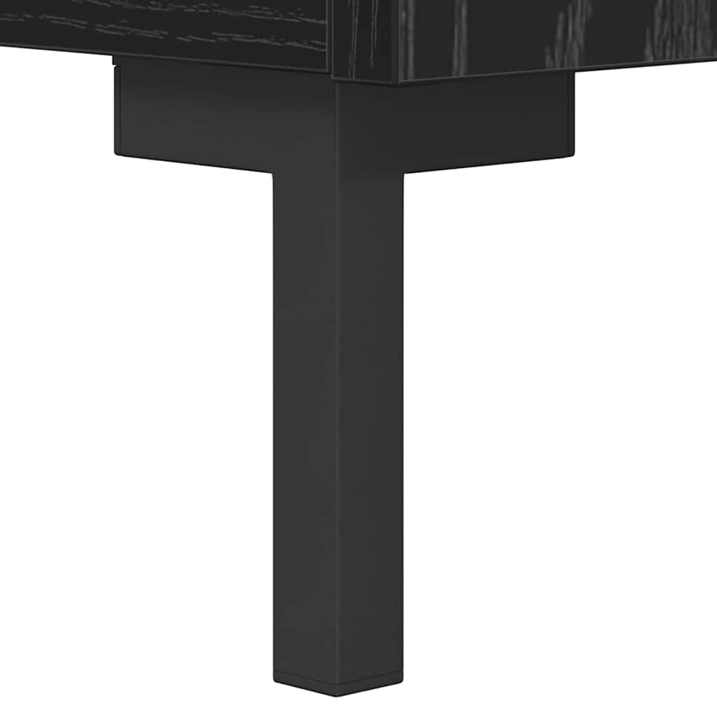 Noptiera Stejar Negru 40 x 40 x 66 cm Lemn compozit — imaginea 12