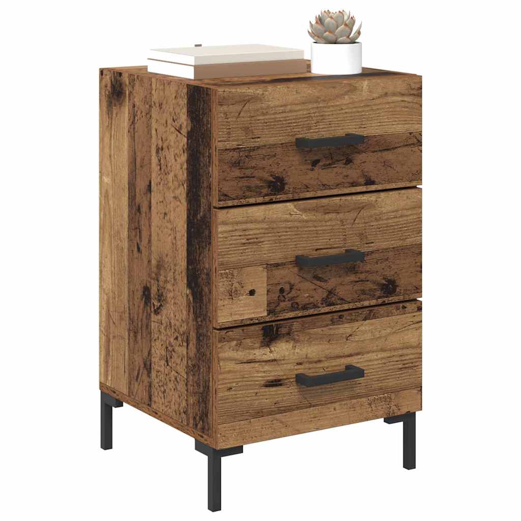Noptiera Lemn vechi 40 x 40 x 66 cm Lemn compozit — imaginea 4