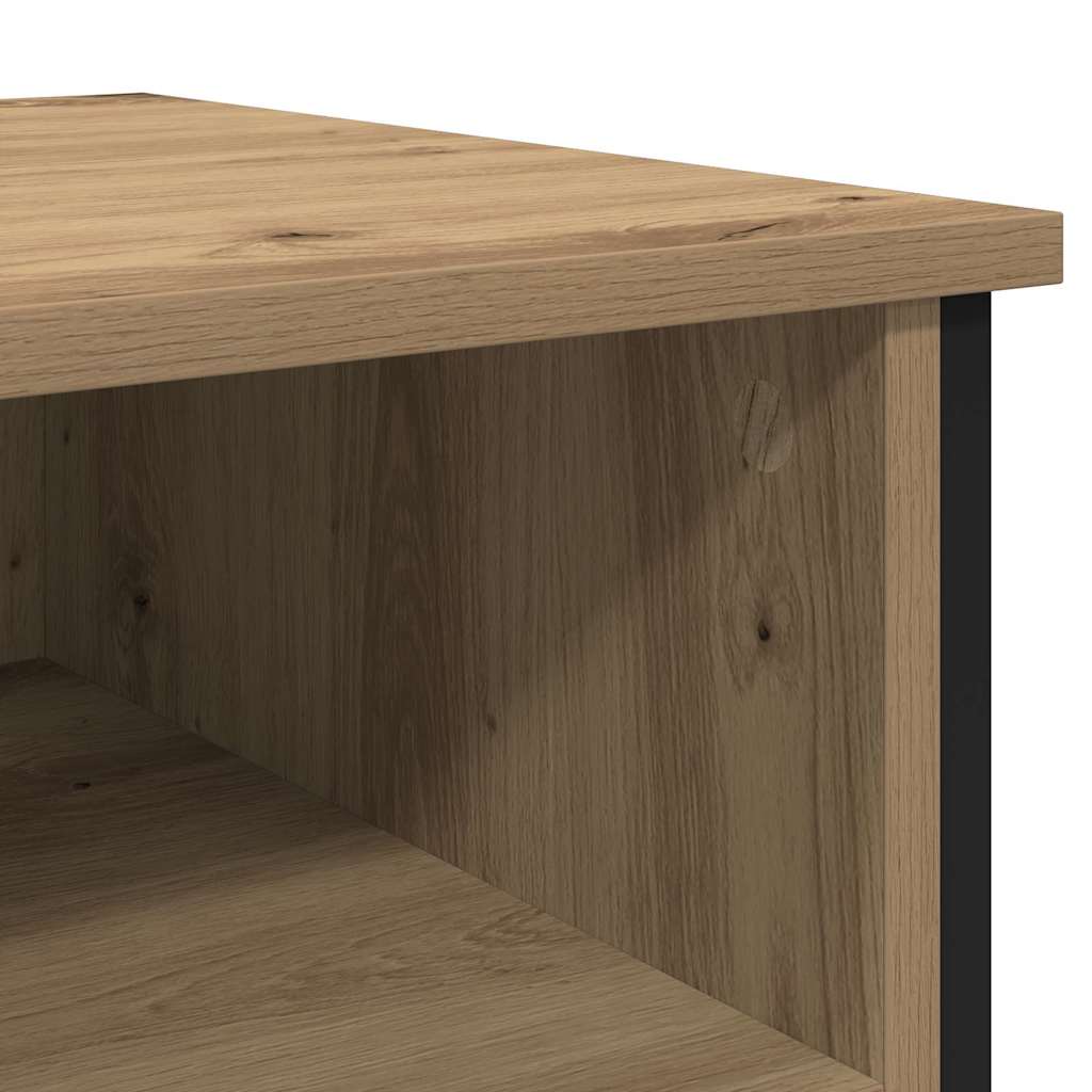 Noptiera 2 pcs Stejar Artizanal 40 x 42 x 60 cm — imaginea 12