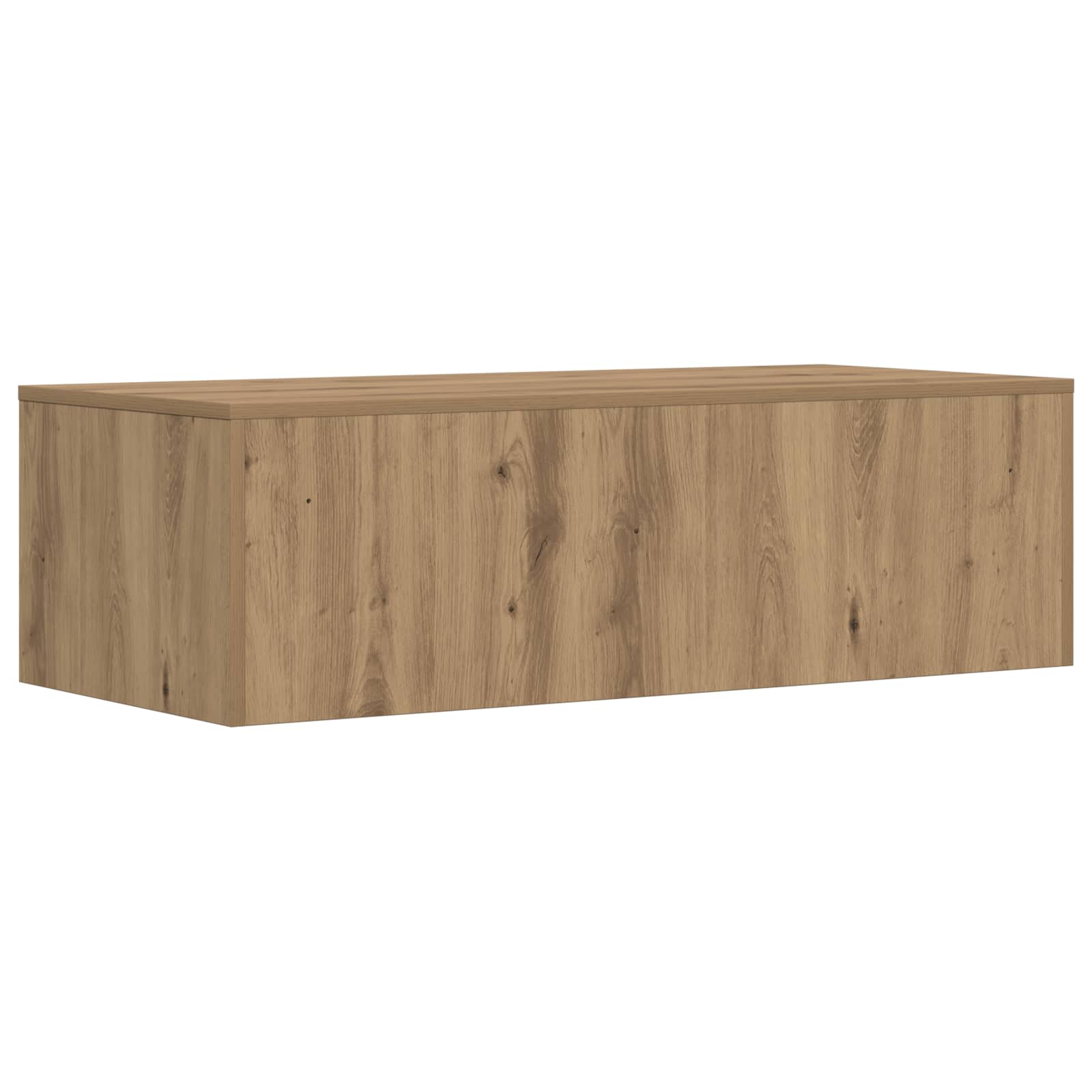 Birou montat pe perete Stejar Artizanal 100 x 45 x 30 cm — imaginea 7