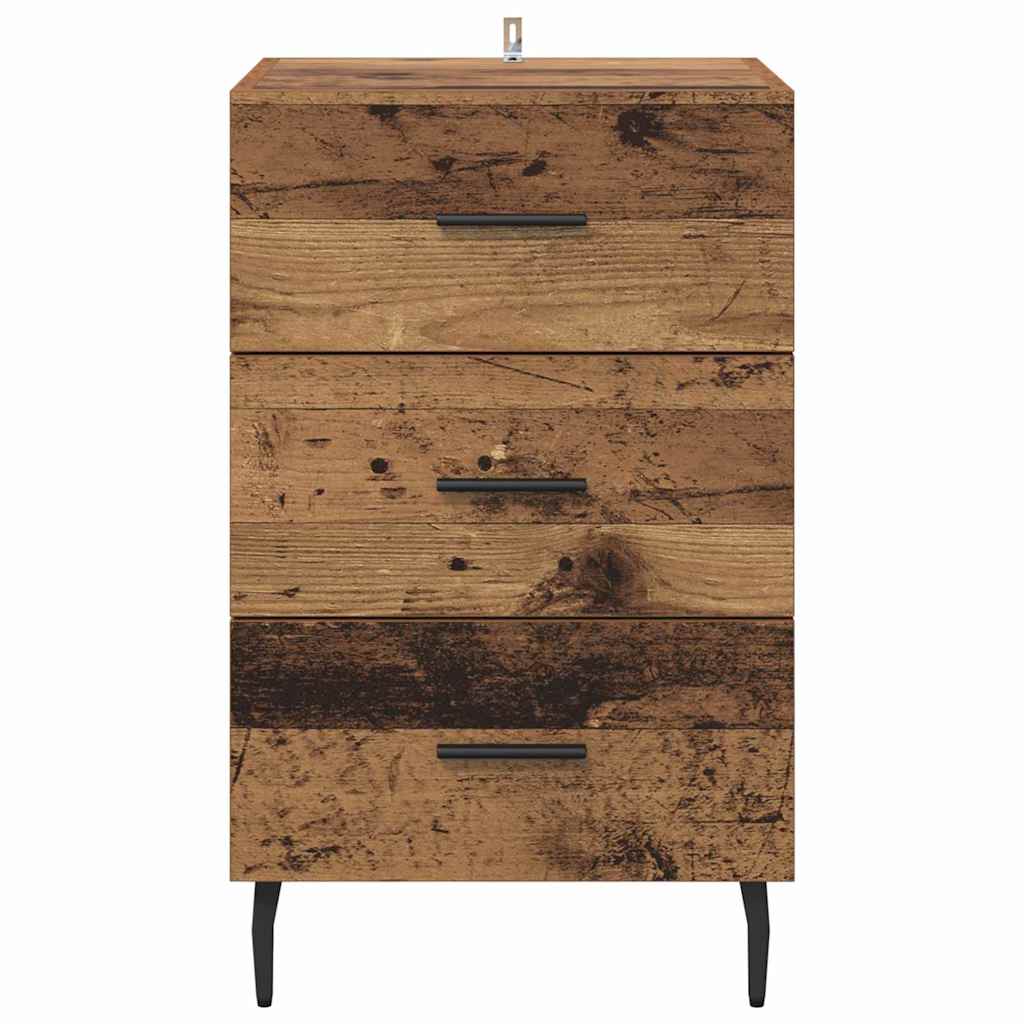 Noptiera Lemn vechi 40 x 40 x 66 cm Lemn compozit — imaginea 7