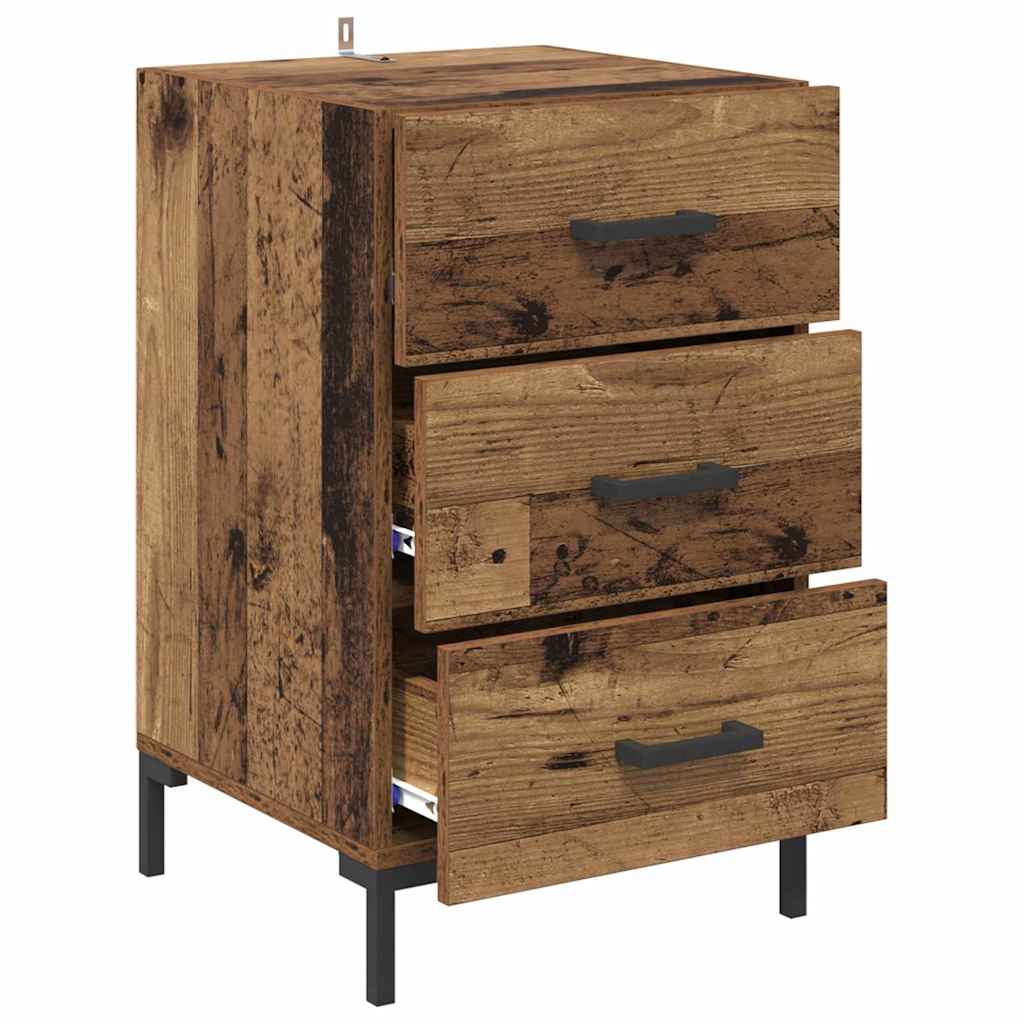 Noptiera Lemn vechi 40 x 40 x 66 cm Lemn compozit — imaginea 6