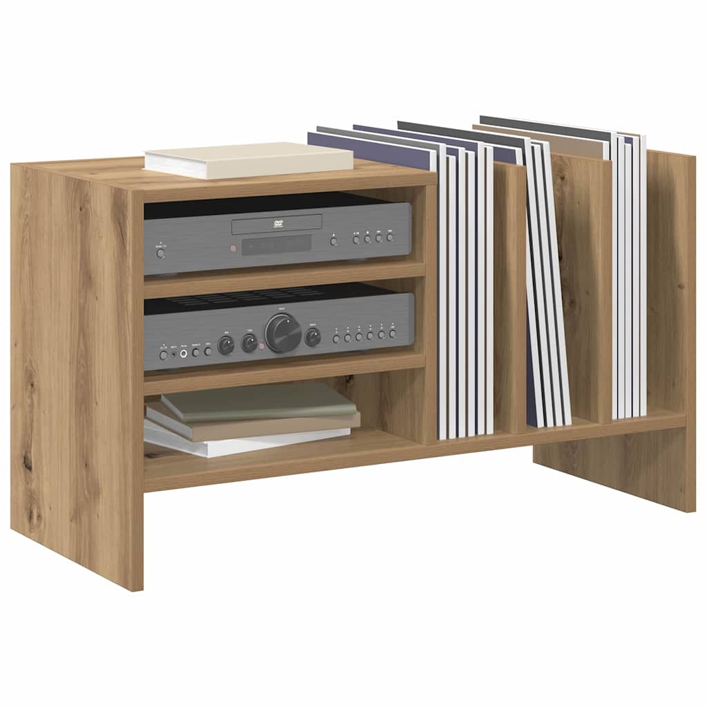 Dulap pentru discuri de vinil cu raft Stejar Artizanal — imaginea 4