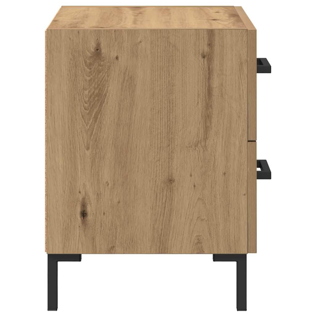 Noptiera cu sertar Stejar Artizanal 40 x 35 x 47,5 cm — imaginea 8