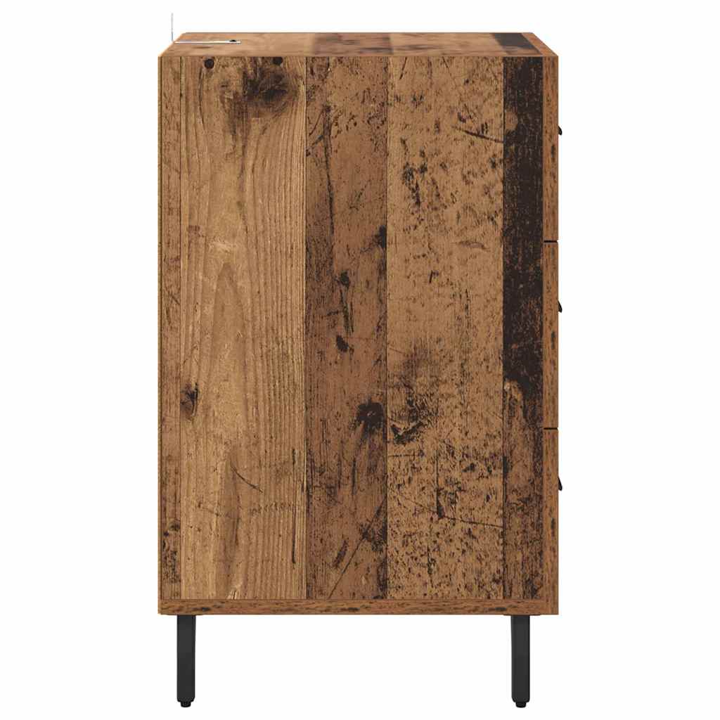 Noptiera Lemn vechi 40 x 40 x 66 cm Lemn compozit — imaginea 8