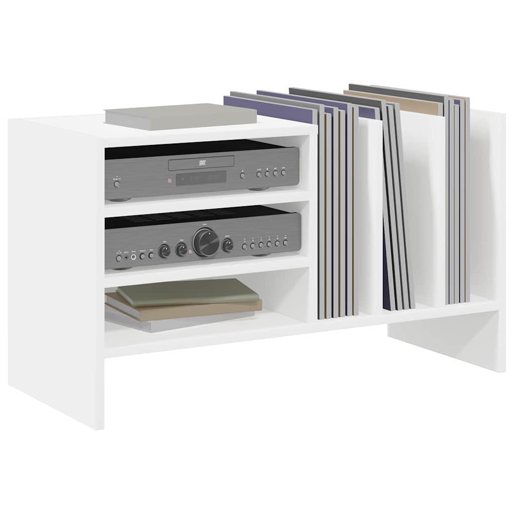 Dulap pentru discuri de vinil cu raft Alb 78,5 x 35 x 45 cm — imaginea 4