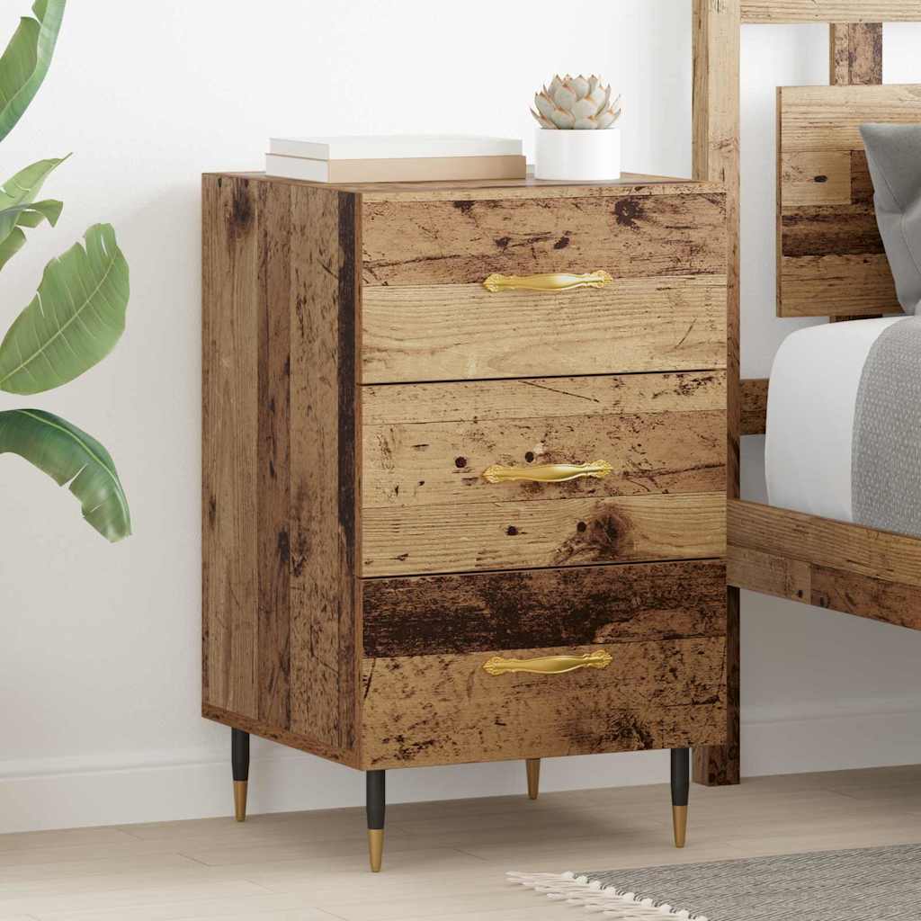 Noptiera Lemn vechi 40 x 40 x 66 cm Lemn compozit — imaginea 2