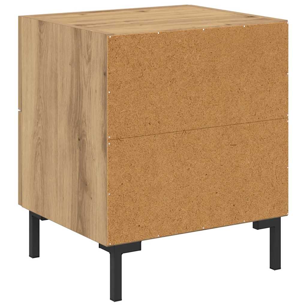 Noptiera cu sertar Stejar Artizanal 40 x 35 x 47,5 cm — imaginea 9