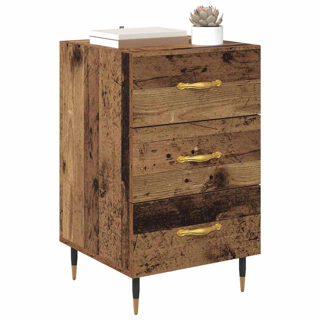 Noptiera Lemn vechi 40 x 40 x 66 cm Lemn compozit — imaginea 4
