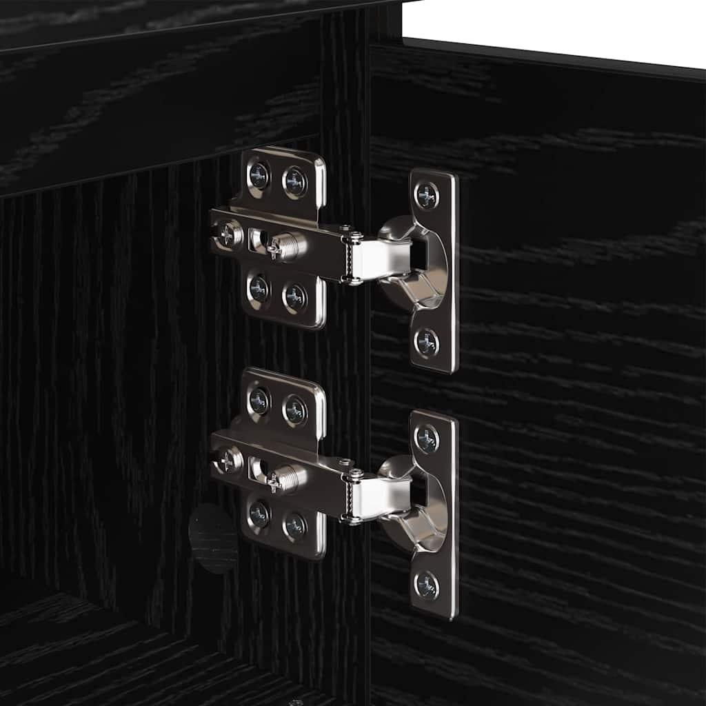 Noptiera cu sertar 2 pcs Stejar Negru 40 x 35 x 50 cm — imaginea 10