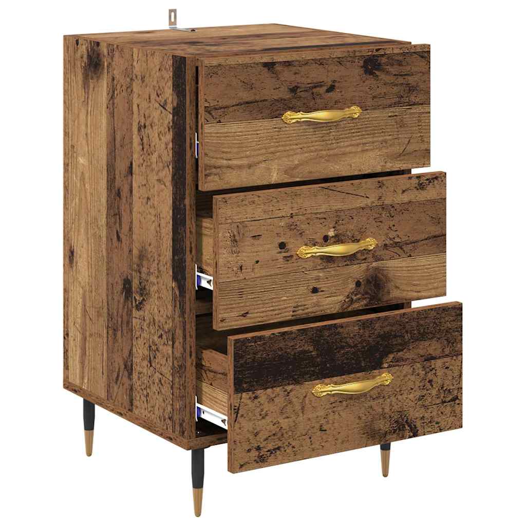 Noptiera Lemn vechi 40 x 40 x 66 cm Lemn compozit — imaginea 6