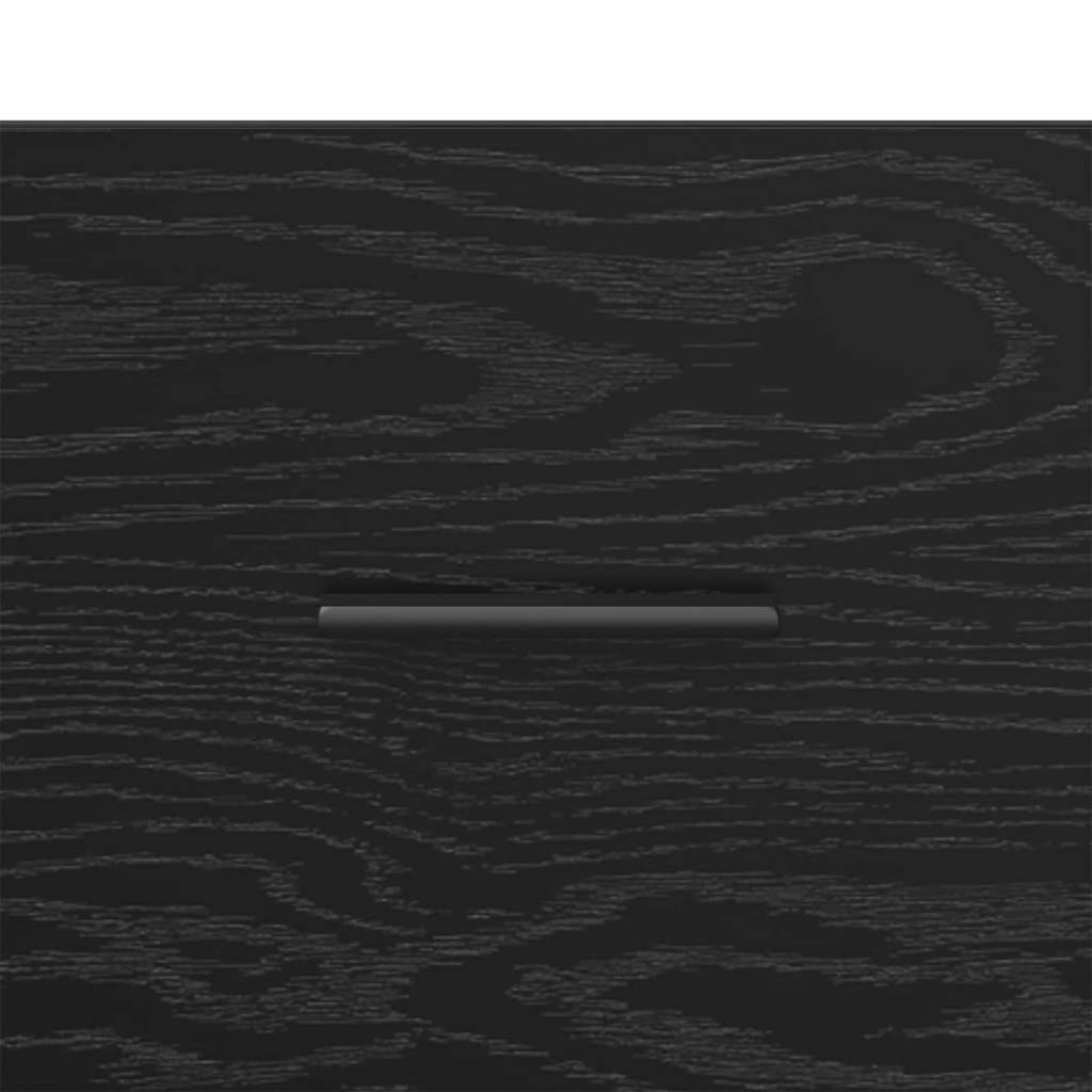 Noptiera Stejar Negru 40 x 40 x 66 cm Lemn compozit — imaginea 11