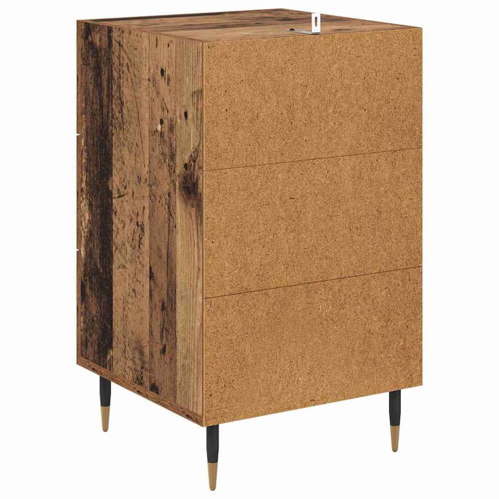 Noptiera Lemn vechi 40 x 40 x 66 cm Lemn compozit — imaginea 9