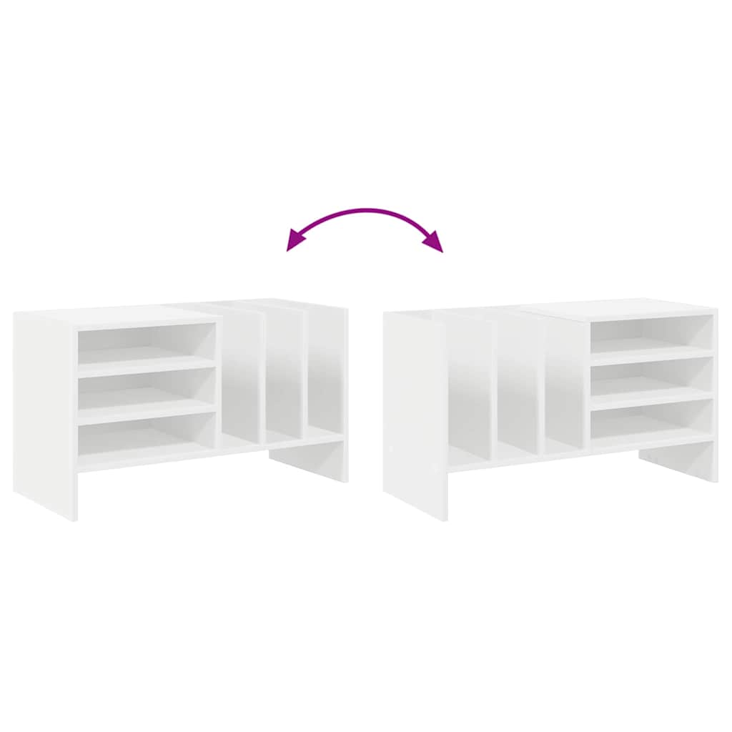 Dulap pentru discuri de vinil cu raft Alb 78,5 x 35 x 45 cm — imaginea 11