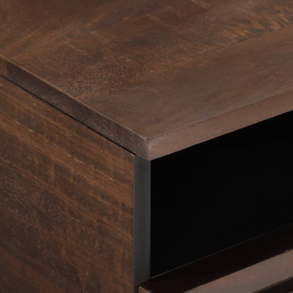 Masuta de cafea, maro, 80x55x40 cm, lemn masiv mango — imaginea 7