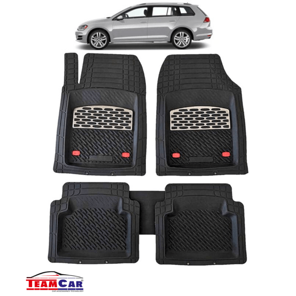 Covorase Auto TeamCar® Tip Tavita Volkswagen Golf 7 Variant (2012–2020) Negru marmorat