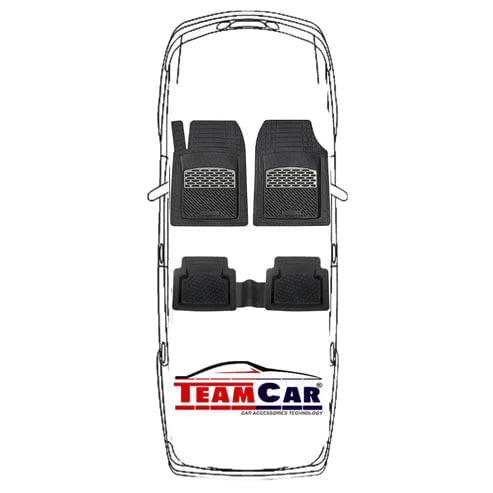 Covorase Universale Tip Tavita TEAMCAR® Audi A4 B6 Variant (2000–2004), Set 5 Bucati, Silver