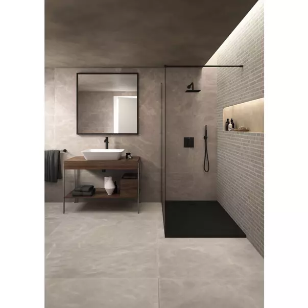 Baterie lavoar inalta Ideal Standard Ceraline cu ventil metalic Pop-Up negru mat — imaginea 7
