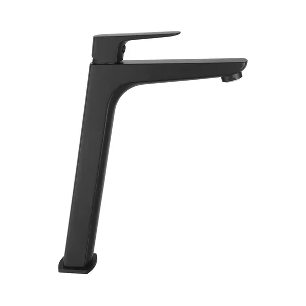 Baterie lavoar inalta Ferro Vitto Verdeline monocomanda negru mat — imaginea 3