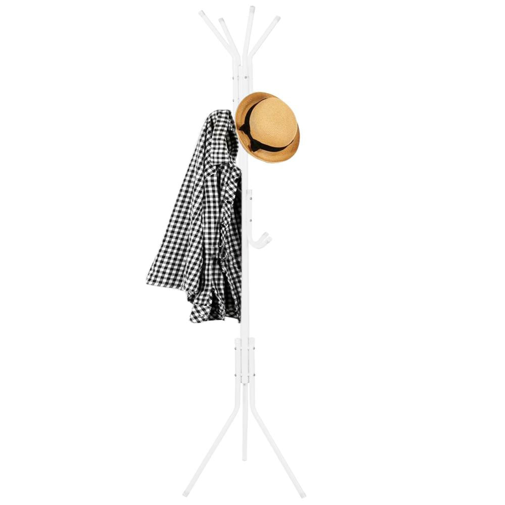 Cuier tip pom metalic Sersimo, 12 agatatoare, 177cm, alb — imaginea 7