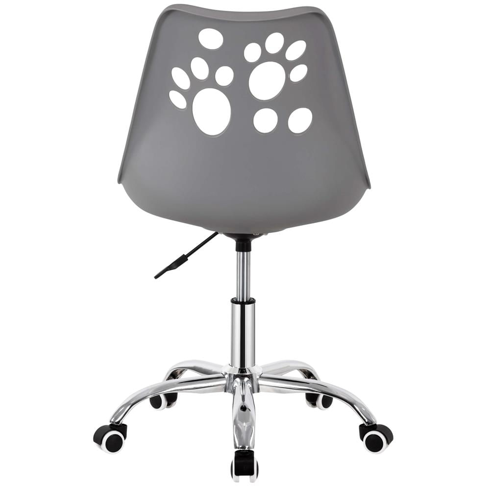 Scaun birou ergonomic, cu sezut din spuma, reglabil pe inaltime, maxim 120 kg, 90x49x48 cm, gri — imaginea 2