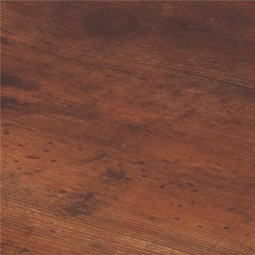 Set 2 mese pentru cafea, cadru otel, stil industrial, 50x50x52 cm si 45x45x47 cm, maro — imaginea 14
