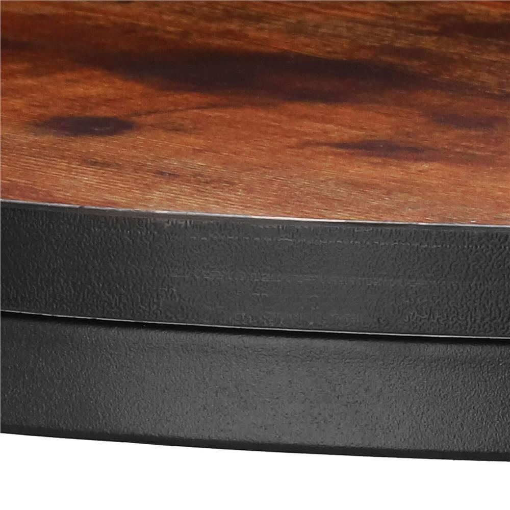 Set 2 mese pentru cafea suprapozabile, cadru otel, 70x70x47 cm si 50x50x40 cm, maro — imaginea 8