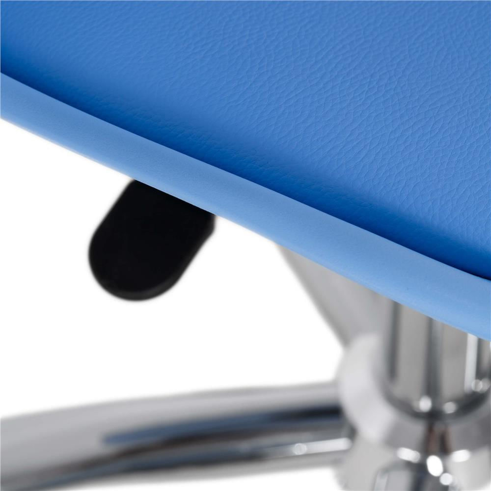 Scaun birou ergonomic, cu sezut din spuma, reglabil pe inaltime, maxim 120 kg, 90x49x48 cm, albastru — imaginea 8