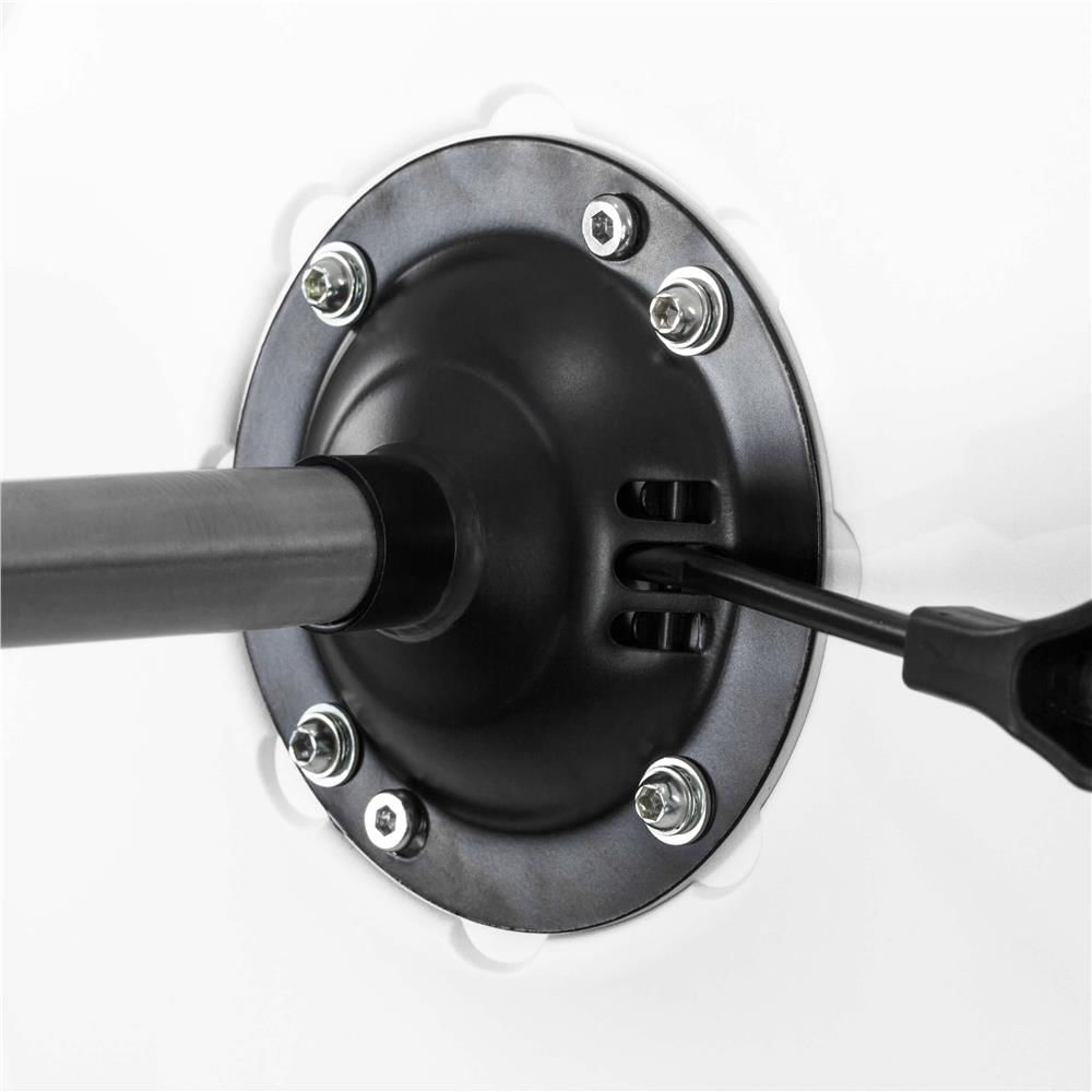 Scaun birou ergonomic, cu sezut din spuma, reglabil pe inaltime, maxim 120 kg, 90x49x48 cm, alb si gri — imaginea 12