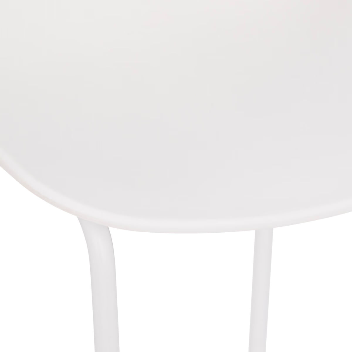Scaun bar Atmosphera Otac, 47x49x83 cm, polipropilena si metal, alb — imaginea 3