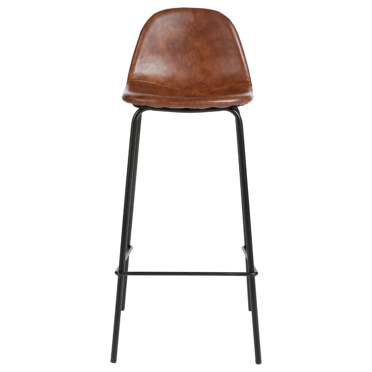 Scaun bar Atmosphera Vladi, cadru metal si lemn, 44x42x95 cm, maro — imaginea 3