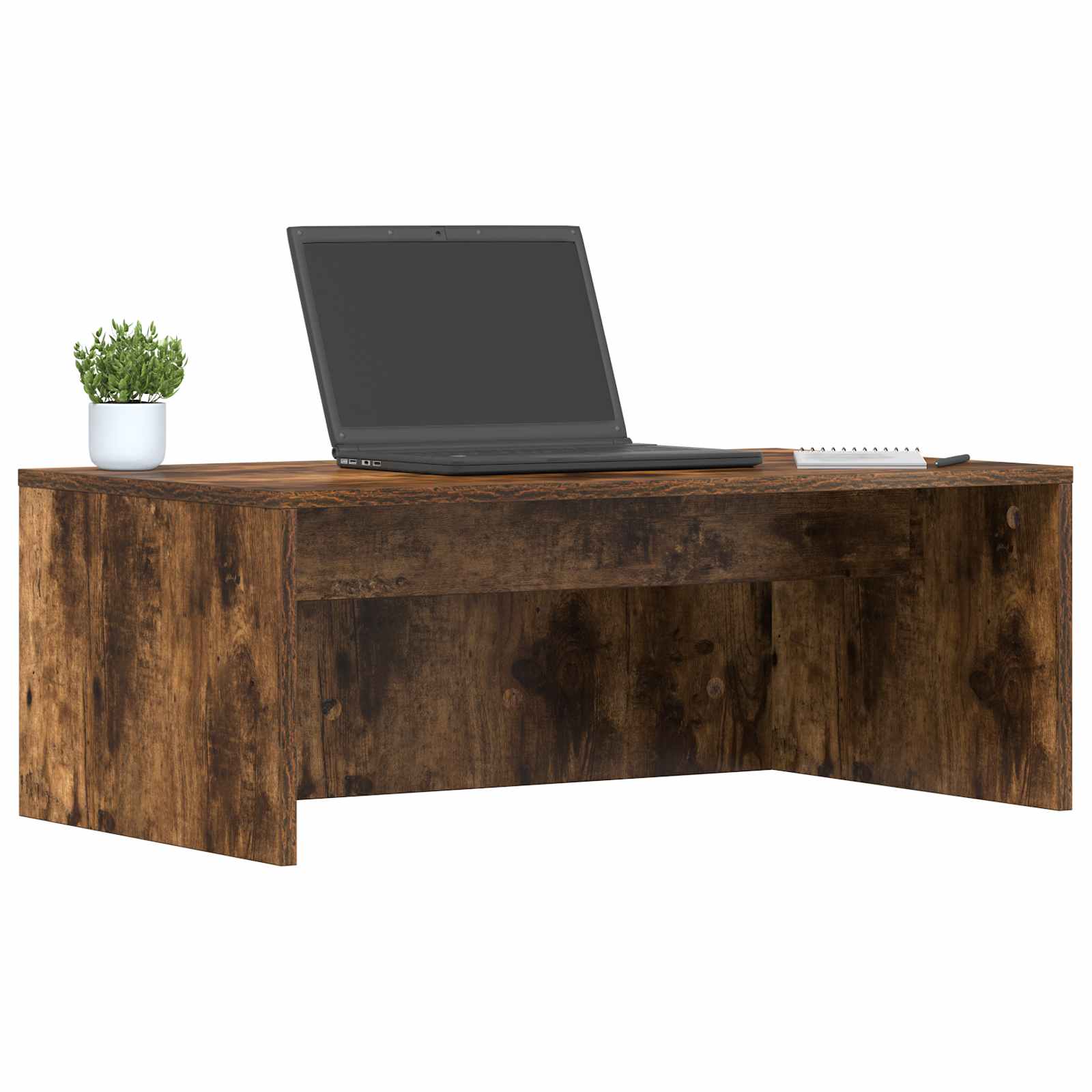 Birou montat pe perete Pe perete Stejar fumuriu 80 x 45 x 30 cm — imaginea 3