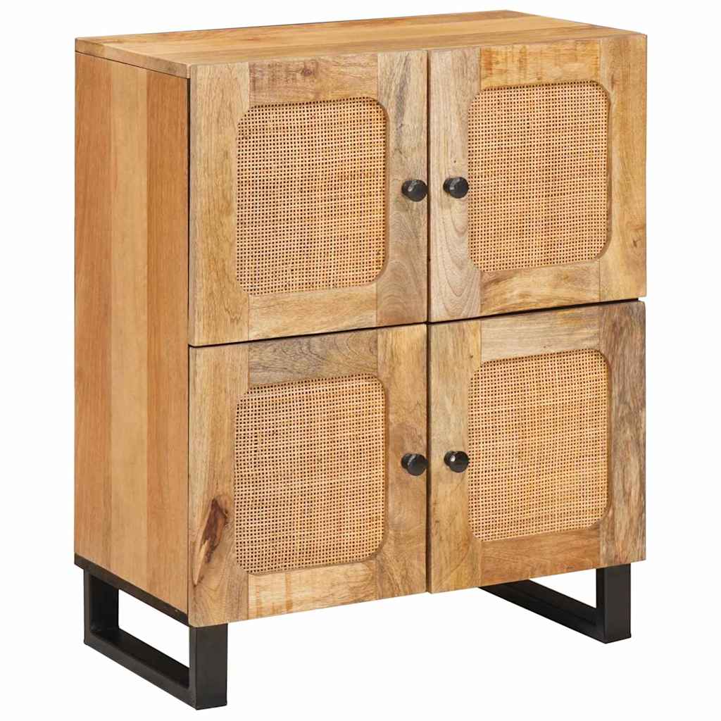 Bufet cu depozitare Maro 60 x 33,5 x 75 cm Lemn de mango solid