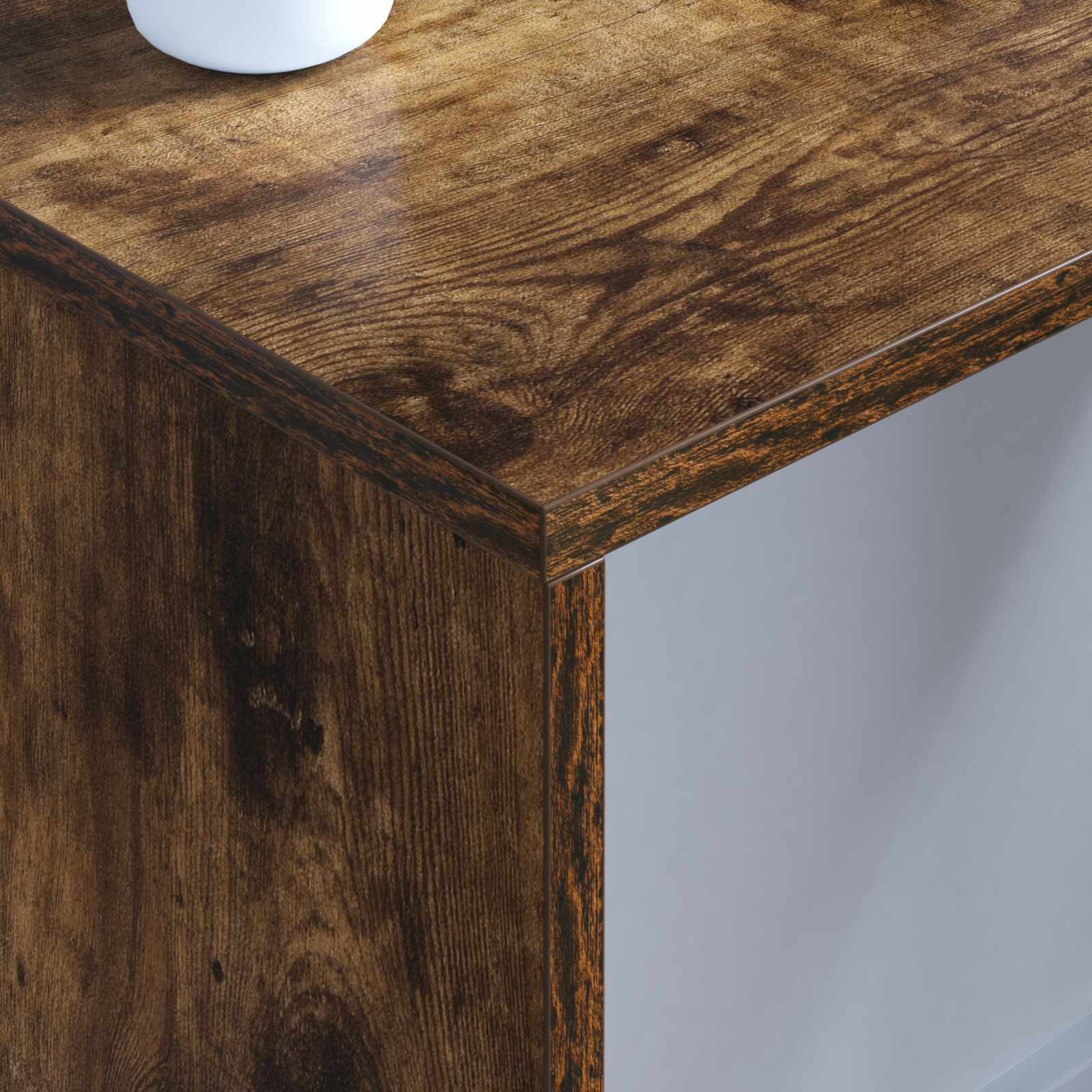 Birou montat pe perete Pe perete Stejar fumuriu 80 x 45 x 30 cm — imaginea 4
