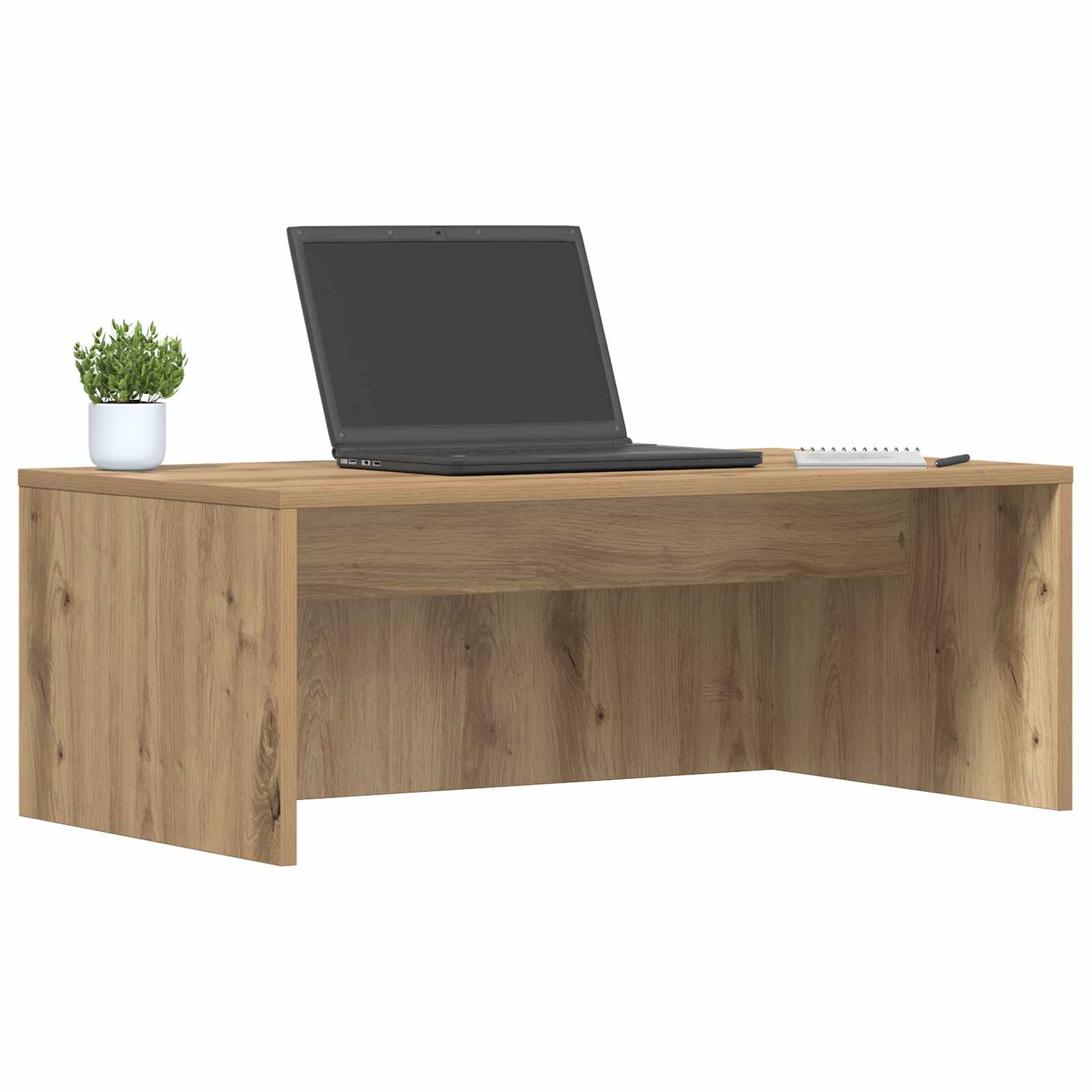 Birou montat pe perete Stejar Artizanal 80 x 45 x 30 cm — imaginea 3