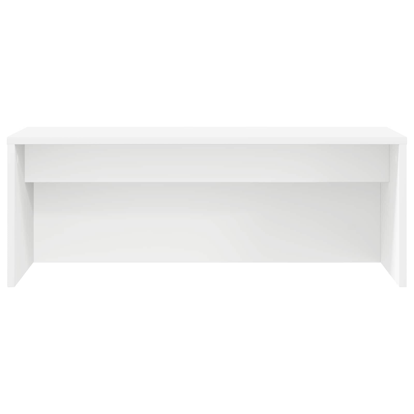 Birou montat pe perete Alb 80 x 45 x 30 cm Lemn compozit — imaginea 5
