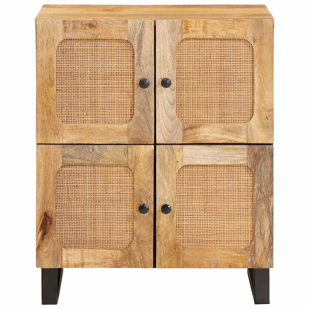 Bufet cu depozitare Maro 60 x 33,5 x 75 cm Lemn de mango solid — imaginea 4