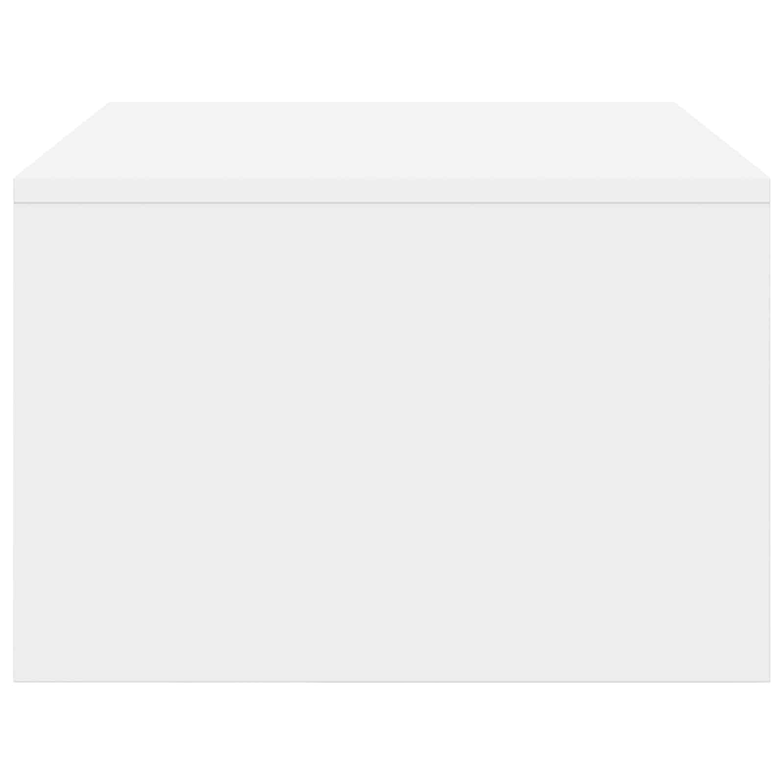 Birou montat pe perete Alb 80 x 45 x 30 cm Lemn compozit — imaginea 6