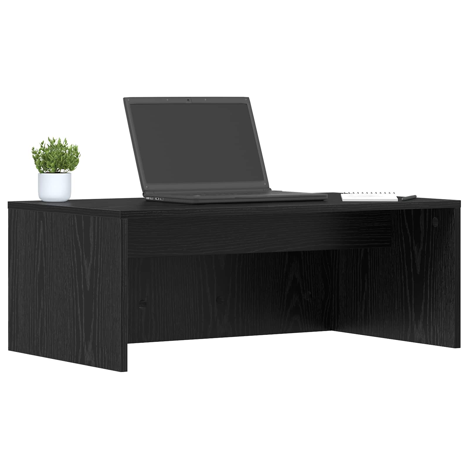 Birou montat pe perete Pe perete Stejar Negru 80 x 45 x 30 cm — imaginea 3
