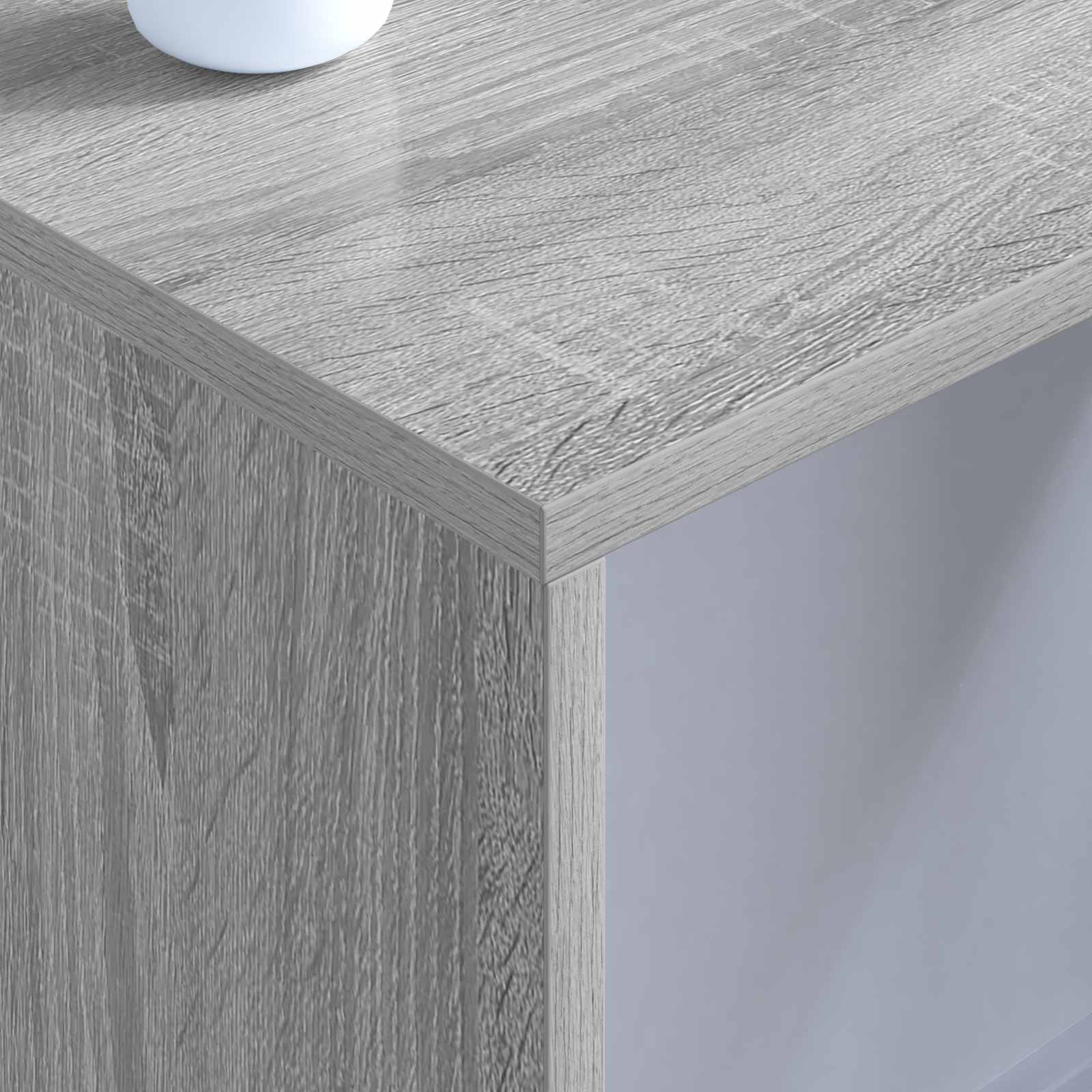 Birou montat pe perete Gri Sonoma 80 x 45 x 30 cm Lemn compozit — imaginea 4