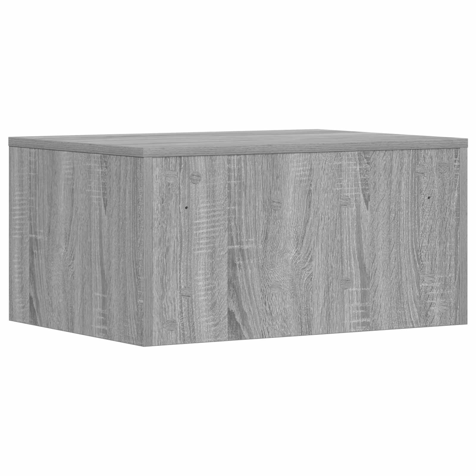 Birou montat pe perete Gri Sonoma 60 x 45 x 30 cm Lemn compozit — imaginea 7