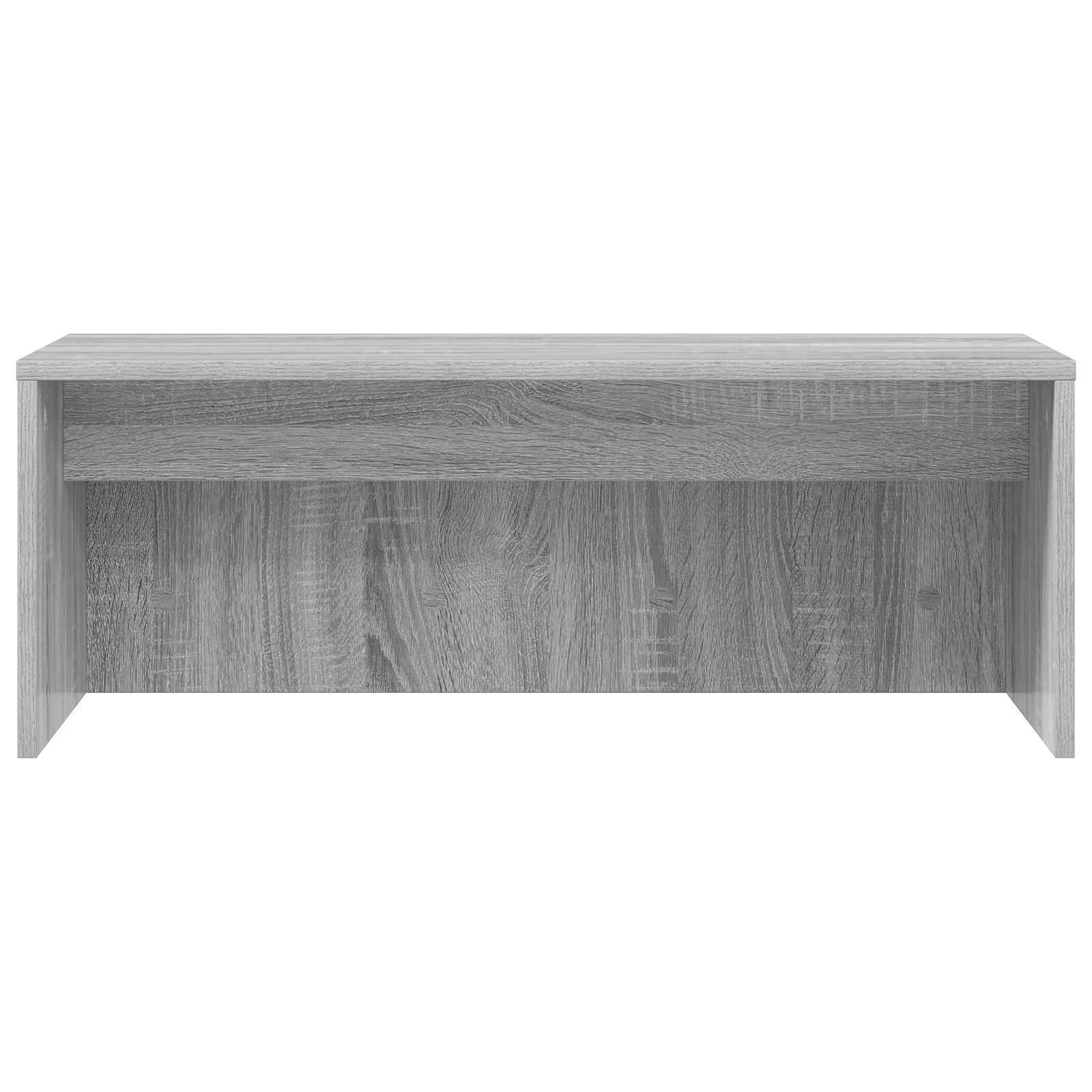 Birou montat pe perete Gri Sonoma 80 x 45 x 30 cm Lemn compozit — imaginea 5