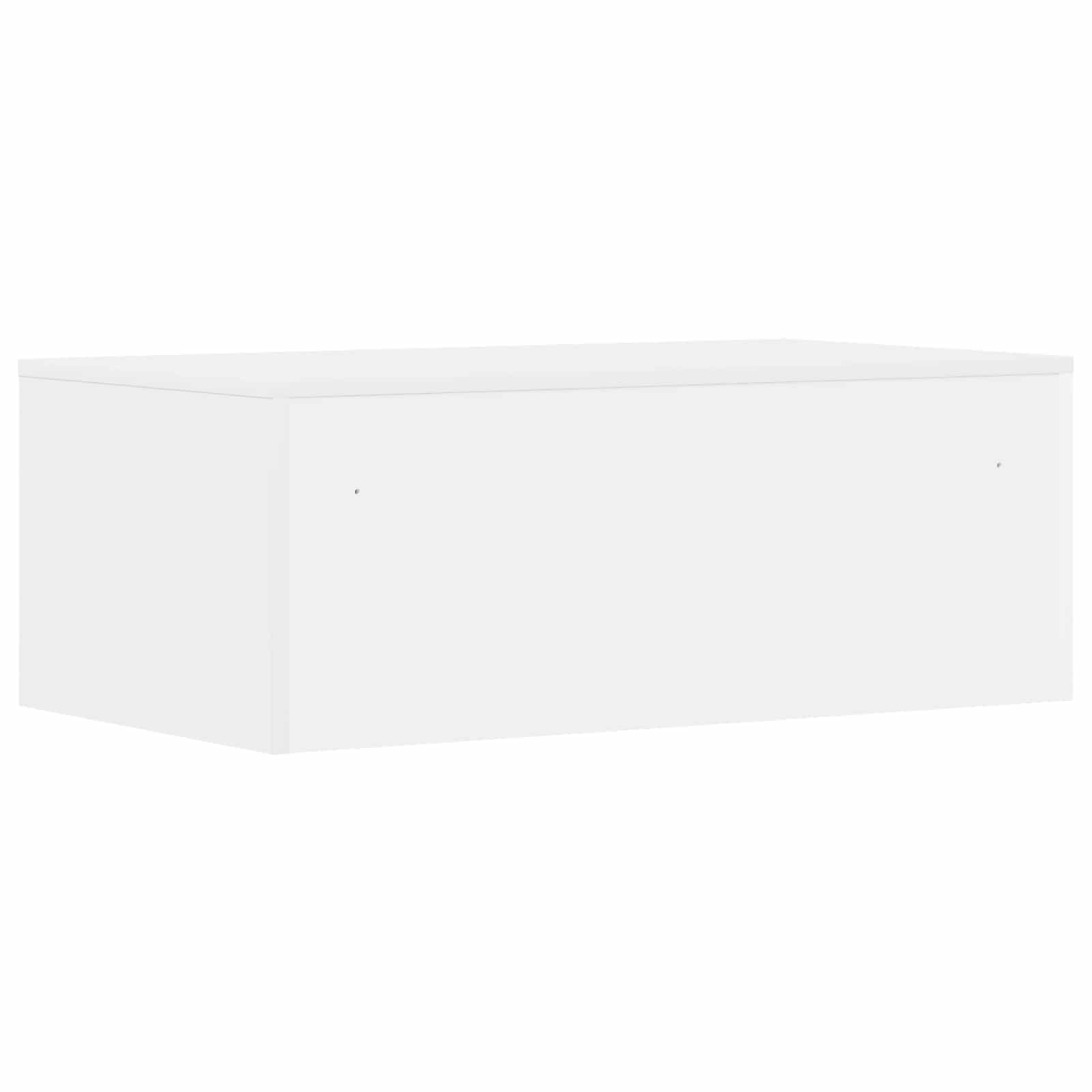 Birou montat pe perete Alb 80 x 45 x 30 cm Lemn compozit — imaginea 7