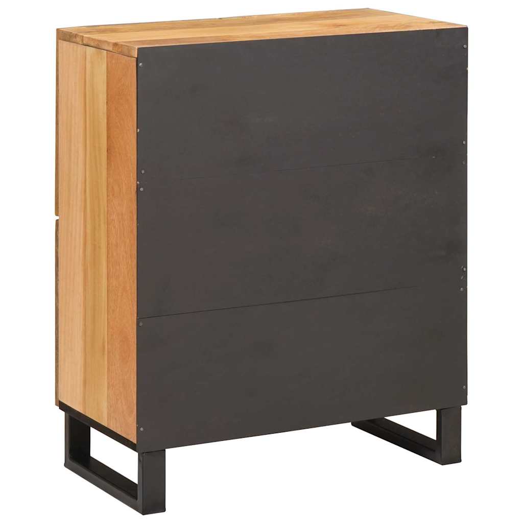 Bufet cu depozitare Maro 60 x 33,5 x 75 cm Lemn de mango solid — imaginea 6