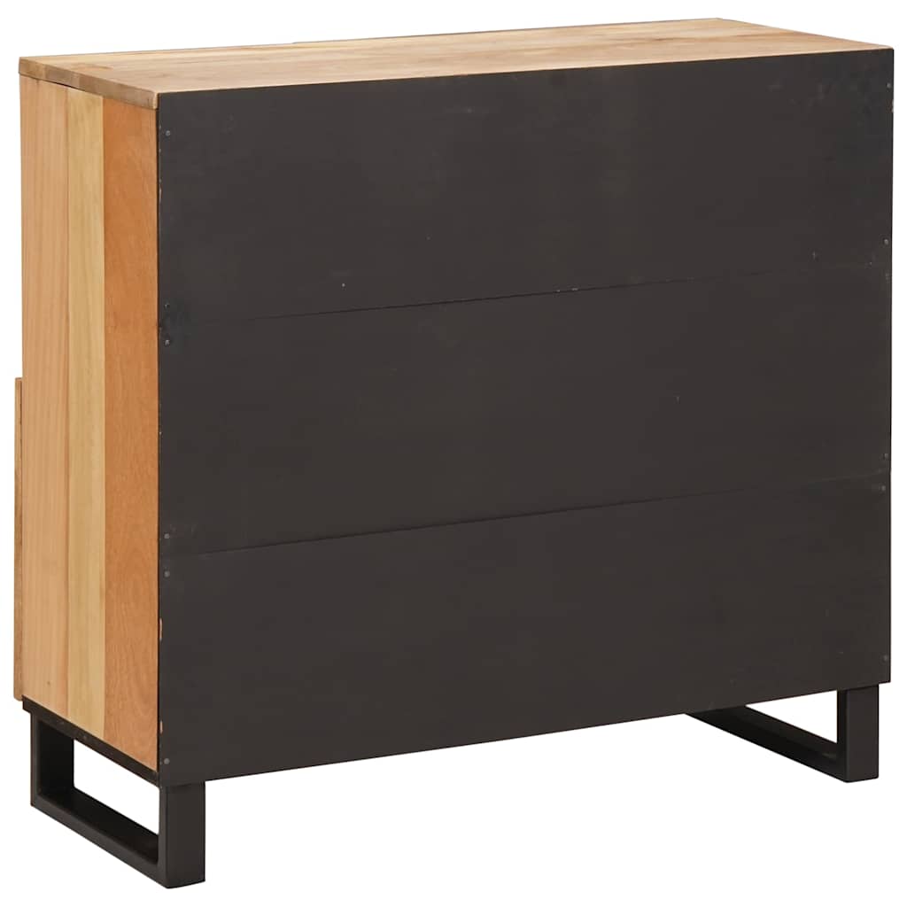 Bufet cu depozitare Maro 80 x 33,5 x 75 cm Lemn de mango solid — imaginea 6