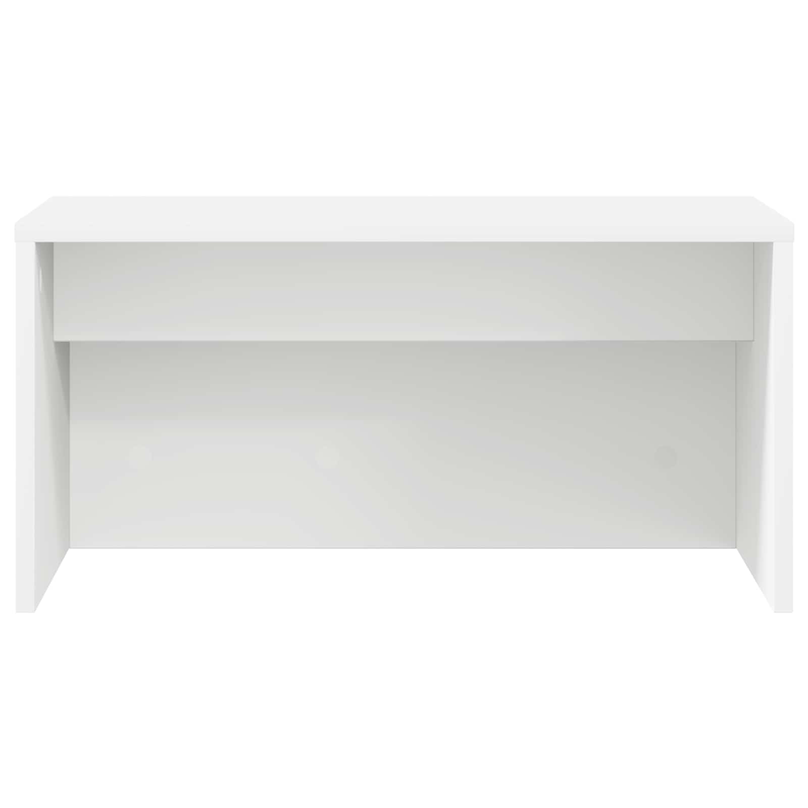 Birou montat pe perete Alb 60 x 45 x 30 cm Lemn compozit — imaginea 5
