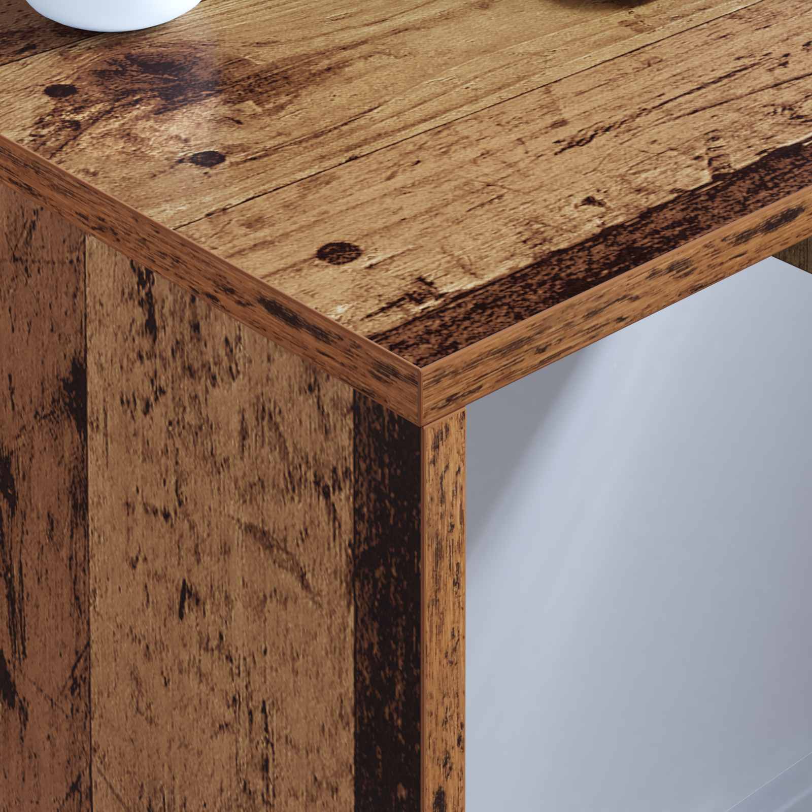 Birou montat pe perete Lemn Vechi 60 x 45 x 30 cm Lemn compozit — imaginea 4