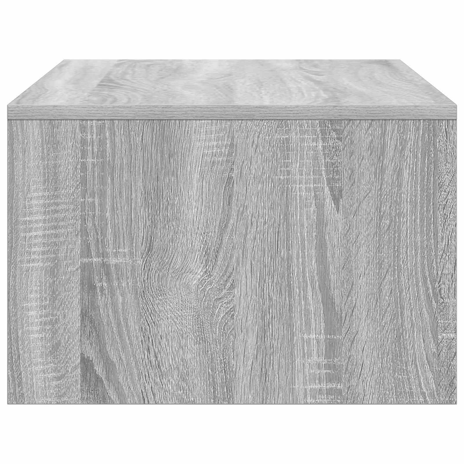 Birou montat pe perete Gri Sonoma 80 x 45 x 30 cm Lemn compozit — imaginea 6
