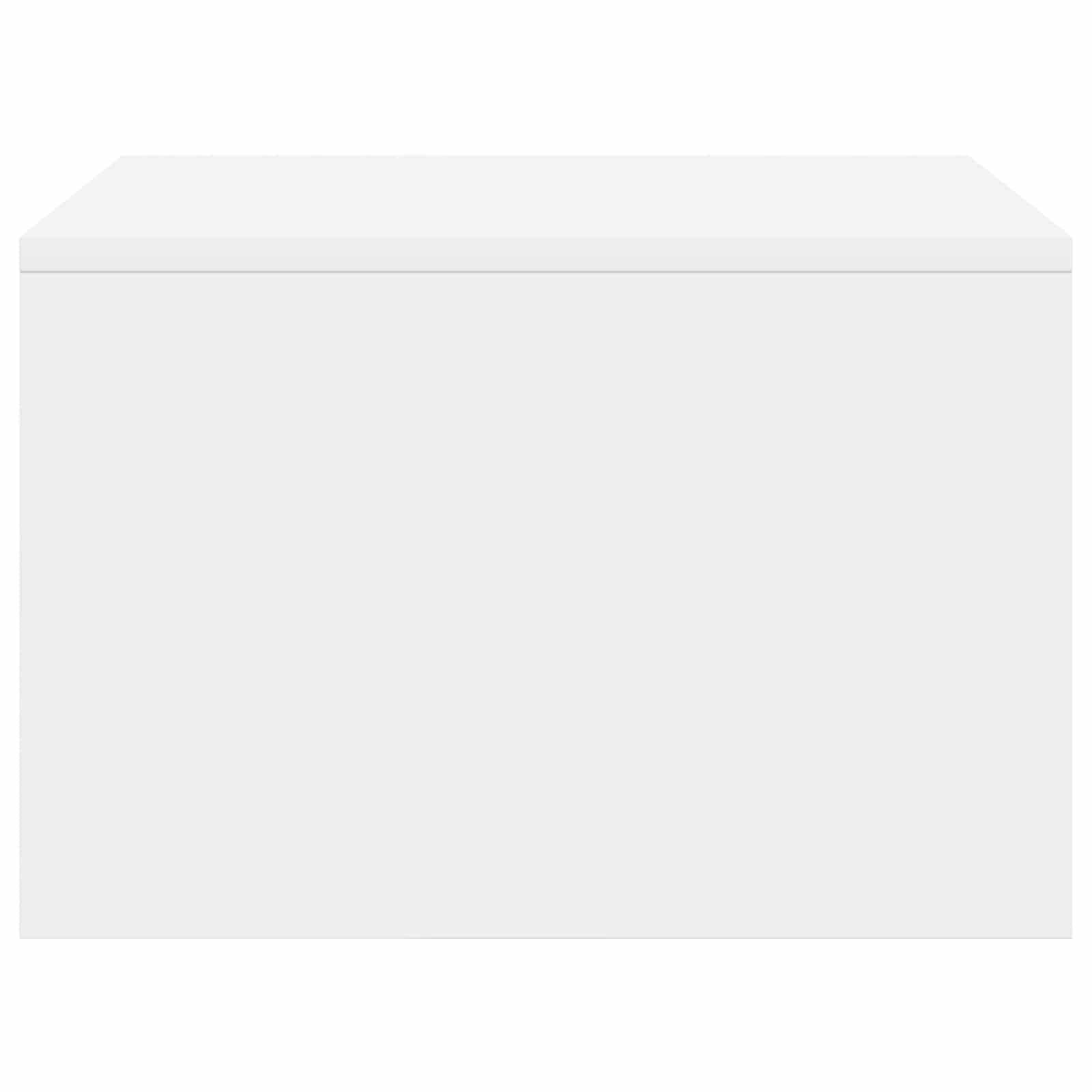 Birou montat pe perete Alb 60 x 45 x 30 cm Lemn compozit — imaginea 6