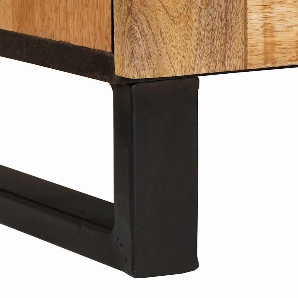 Bufet cu depozitare Maro 60 x 33,5 x 75 cm Lemn de mango solid — imaginea 9
